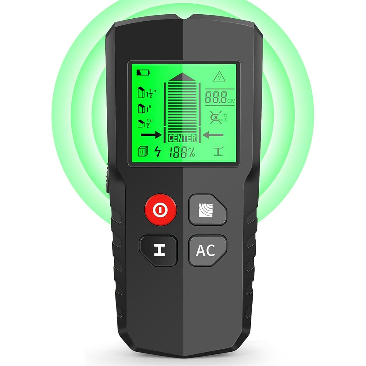Serplex 5 in 1 Stud Finder Wall Scanner Smart Stud Sensor with LCD Display & AC Wire Warning Metal Detector on Wall Precisely Locating Metal, Wood, AC Wire, Studs, No Battery Serplex 5 in 1 Stud Finder Wall Scanner Smart Stud Sensor with LCD Display & AC Wire Warning Metal Detector on Wall Precisely Locating Metal, Wood, AC Wire, Studs, No Battery